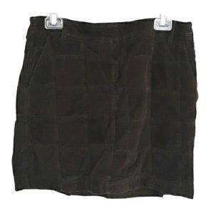 ANN TAYLOR Brown Quilted Corduroy Skirt - Size 4